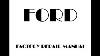 2003 Ford Focus Service Shop Repair Manual & Electrical Wiring Diagrams Set